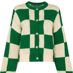 Stine Goya Checker Cardigan